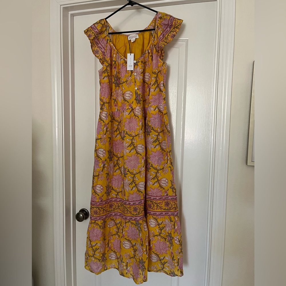Velvet by Graham & Spencer Jazlyn Floral Print Maxi Dress, XS, NWT